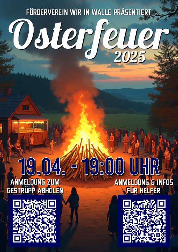 2025 Plakat Osterfeuer