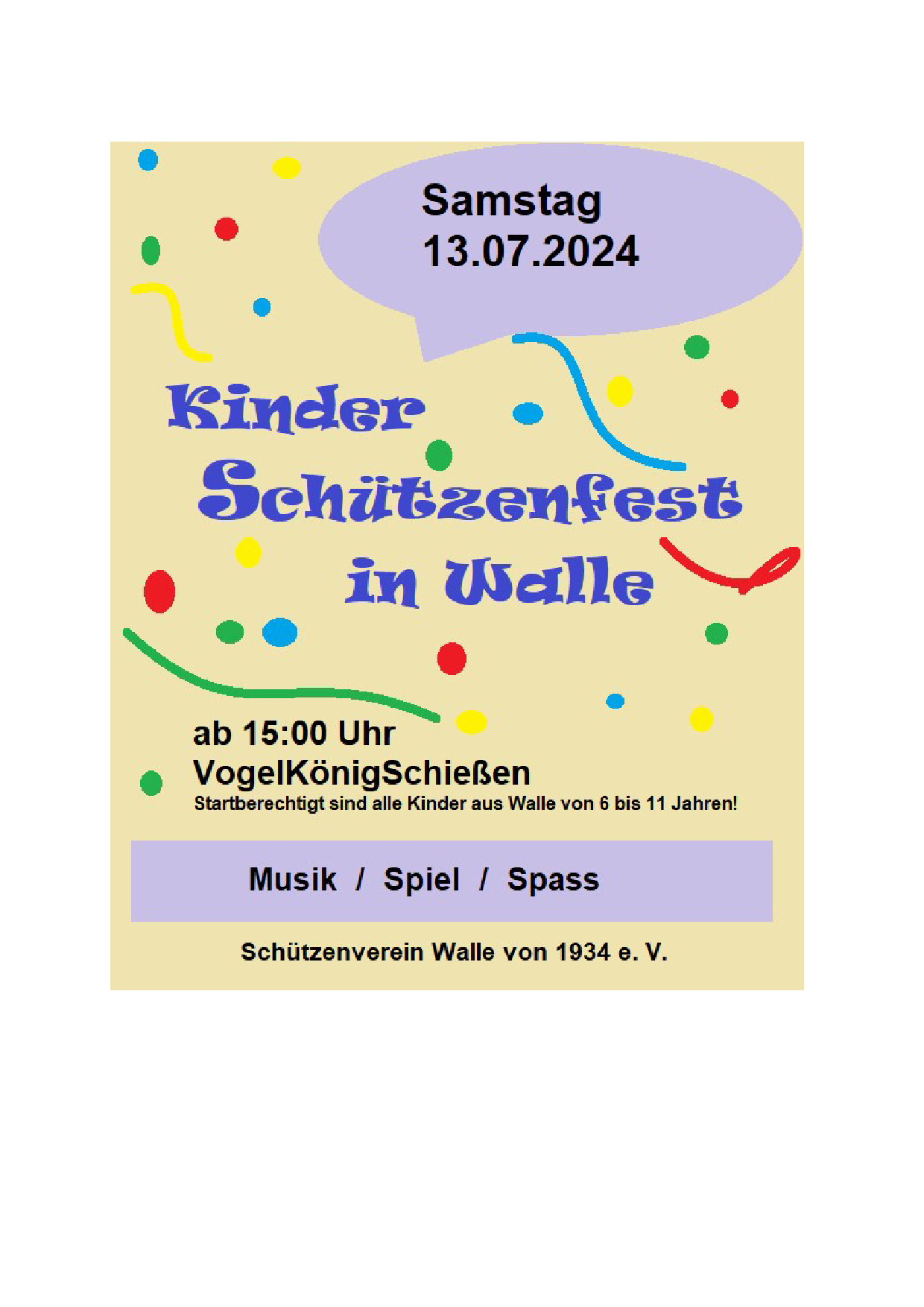 2024 Flyer Kinderschutzenfest
