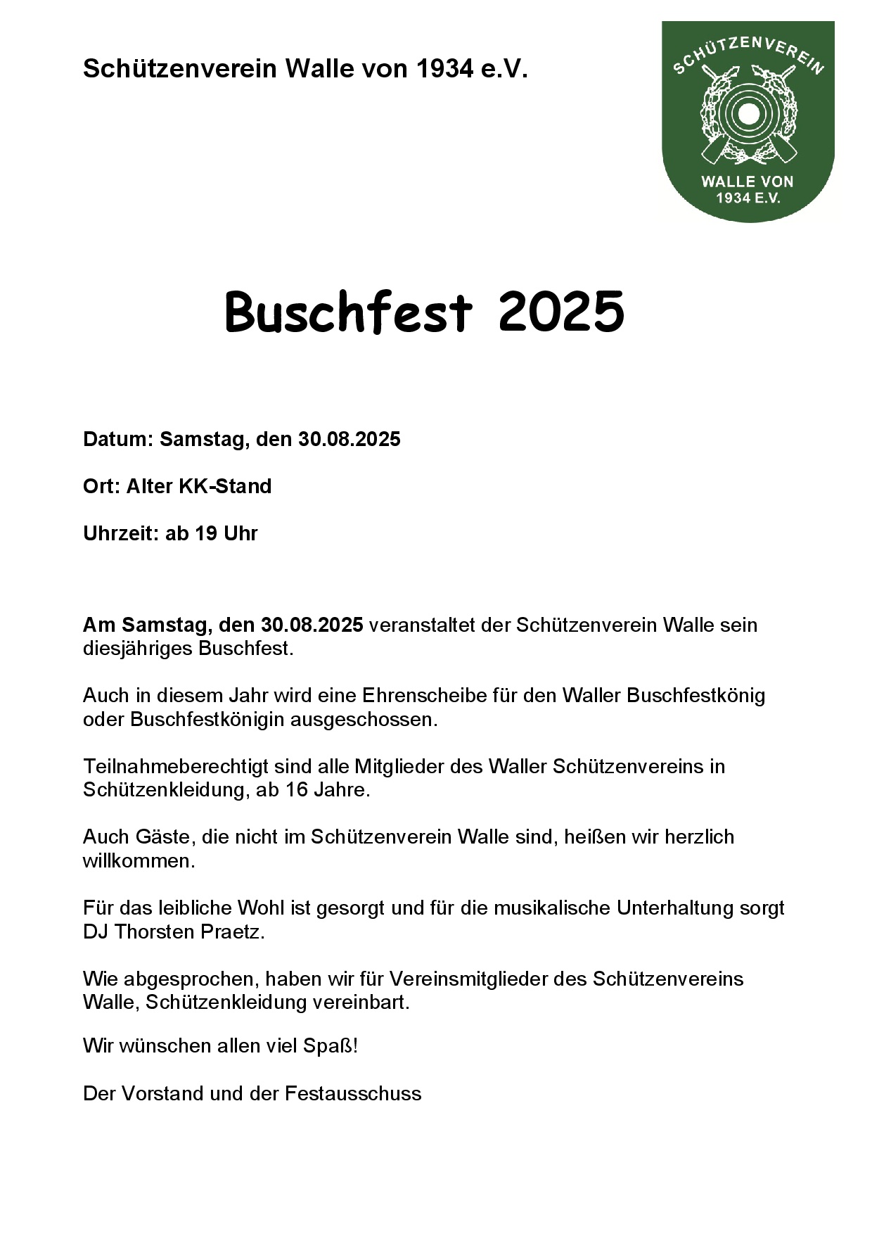 Buschfest 2025